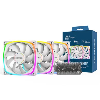 Montech AX1203IN1W 120mm ARGB PWM Case Fans