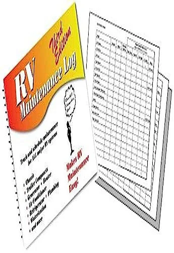 RV Designer B345 Maintenance Log Book