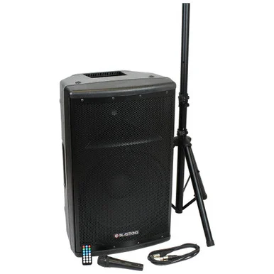 Blast King BDT15CMB1 1000 Watts 15 Inch 2-way Active Loudspeaker W/mic And Stand