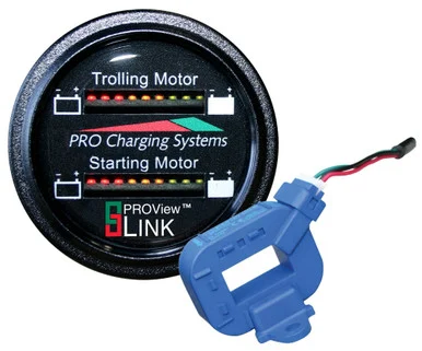 Dual Pro BFGDUALCOMBO Lithium Battery Gauge - Dual - Round Display