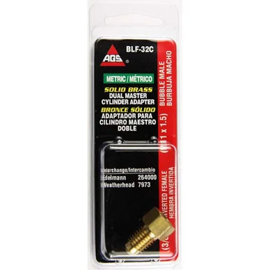 AGS BLF32C Brake Line Fitting Adapter 3/8" Female