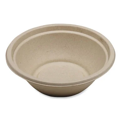 World Centric BOSCU24LFP Fiber Bowls, 24 Oz, 7.4 X 7.4 X 2.3, Natural, Paper, 500/carton