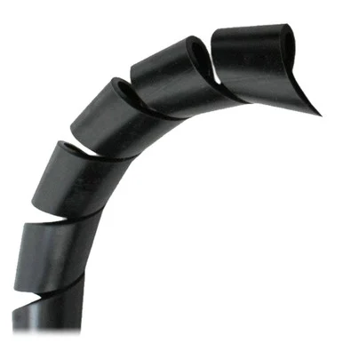 Pacer Group BSW1BK-100 Pacer 1" Spiral Wrap - Black - 100' Roll