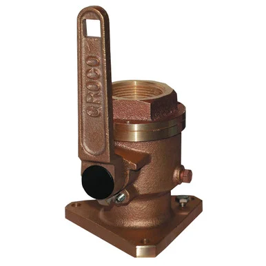 Groco BV-1250 1-1/4" Bronze Flanged Full Flow Seacock