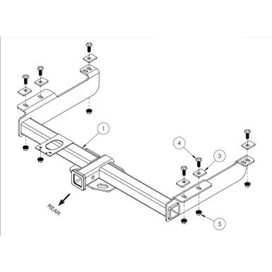 Blue Ox BXH2000 Receiver Hitch for Chevy Express