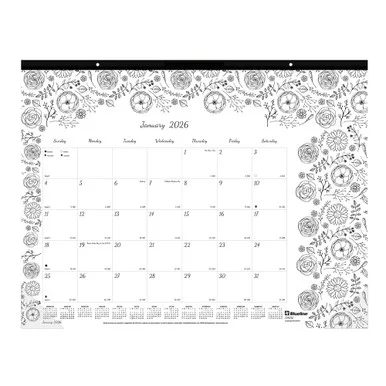 Blueline DoodlePlan Desk Pad - Botanica (c2917311) C2917311_35_5