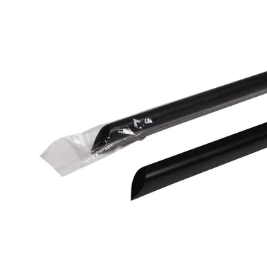 Karat C9035 Jumbo Straws, 9", Black, 2,000/carton