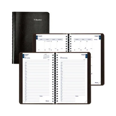 Rediform CA201BLK Academic Daily/monthly Planner, 8 X 5, Black Cover, 12-month (aug To July): 2025 To 2026 CA201BLK_40_3
