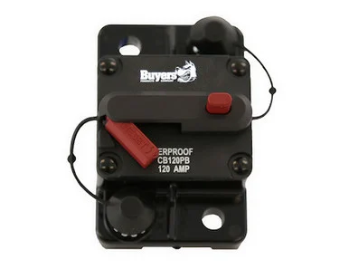 Buyers Products CB80PB Circuit Breaker 80 Amp Push-to-Trip Black