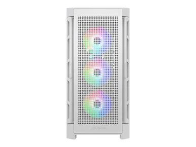 COUGAR CGR5AD1WRGB RGB Mid-Tower ATX Case White Mesh/Glass Panels