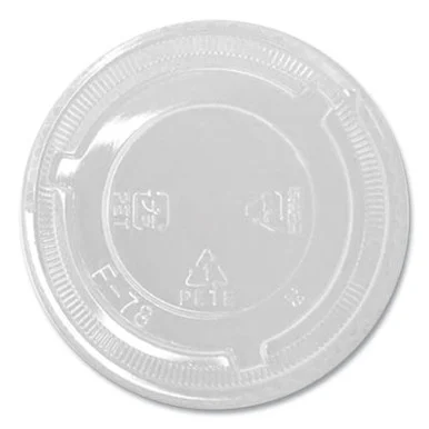 Karat By Lollicup CKC78TSNH Pet Lids, Fits 8 Oz To 10 Oz Cold Cups, No Hole Flat Lid, Clear, 1,000/carton