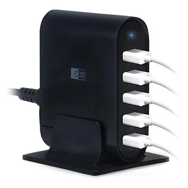 Bytech CLCS05100BK 5 Port Wall Charging Station