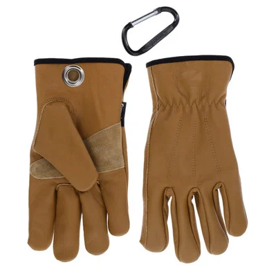 Cummins Full Leather Gloves For Men Cmn35115 - Fencer Work Leather Palm Gloves For Truck Driving Gardening Outdoor Work - Xl