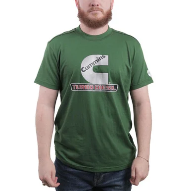 Cummins Shirt Cmn35163 Turbo Diesel Emblem T Shirts For Men And Women Crew Neck Trucker Apparel Dodge Ram Tee - Red 3xl