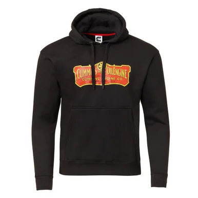 Cummins Hooded Sweatshirt Cmn35294 Vintage 1919 Engine Oil Logo Hoodie Black Small