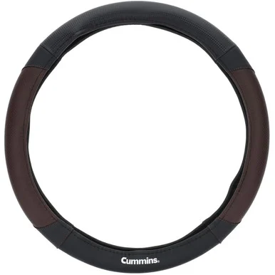 Cummins Cmn35391 Navigator 18-inch Steering Wheel Cover Leather Semi Truck Interior Accessories For Rv And Big Rig-black