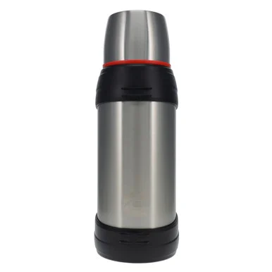Cummins Cmnthermosss Large 2-liter Stainless Steel Insulated Water Bottle 67-ounce Vacuum-insulated Thermal-chrome And Red