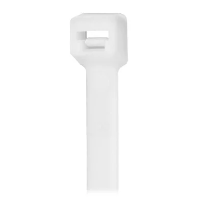 Pacer Group CT3S-100 Pacer 11" Cable Tie - Natural Color - 50lb Tensile Strength - 3" Bundle Diameter - 100 Piece Bag