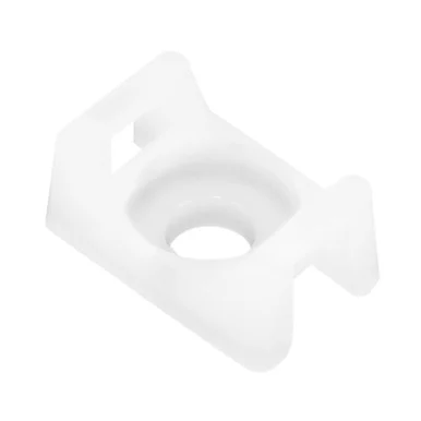 Pacer Group CTM2S8-100 Pacer Screw Down Cable Tie Mount - #8 Screw Mount Method - Natural Color - 100 Pack
