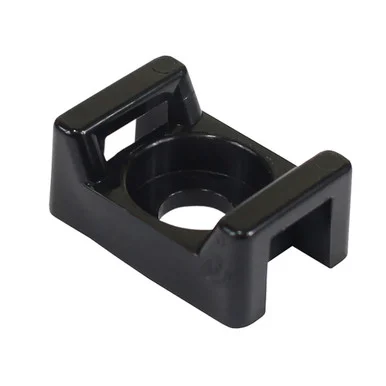 Pacer Group CTM2S8BK-100 Pacer Screw Down Cable Tie Mount - #8 Screw Mount Method - Black - 100 Pack
