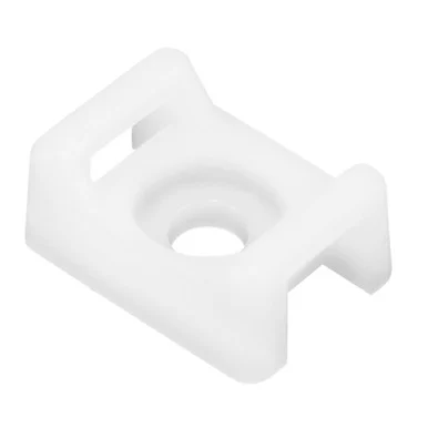 Pacer Group CTM3S10-100 Pacer Screw Down Cable Tie Mount - #10 Screw Mount Method - Natural Color - 100 Pack