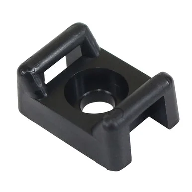 Pacer Group CTM3S10BK-100 Pacer Screw Down Cable Tie Mount - #10 Screw Mount Method - Black - 100 Pack