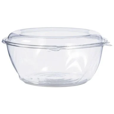 Dart CTR64BD Tamper-resistant, Tamper-evident Bowls, 8 9/10" X 8 9/10" X 4", Clear, 100/ct