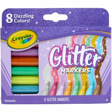 Crayola 6 Color Glitter Markers (cyo-588643)