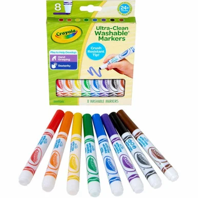 Crayola Crush Resistant Washable Toddler Markers (cyo-811548)