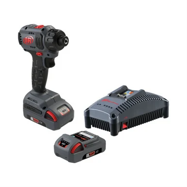 Ingersoll Rand D3411-K22 1/4" Hex 20v Cordless Compact Screwdriver 2 Battery Kit, 450 In-lb Torque, Quick Change Chuck, Pistol Grip