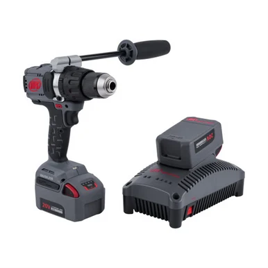 Ingersoll Rand D5241-K22 1/2" 20v Cordless Hammer Drill 2 Battery Kit, 1100 In-lb Torque, Keyless Chuck