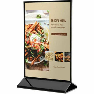 Deflecto Double-Sided Sign Holder w/Base (def-4428)