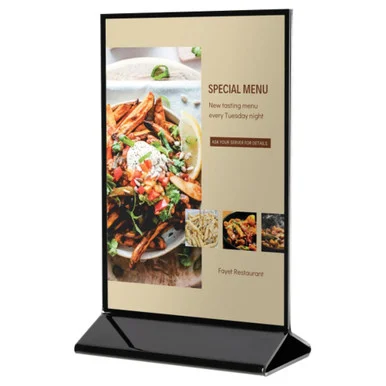 Deflecto Double-Sided Sign Holder w/Base (def-4430)
