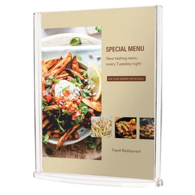 Deflecto Double-Sided Sign Holder w/Base (def-4431)