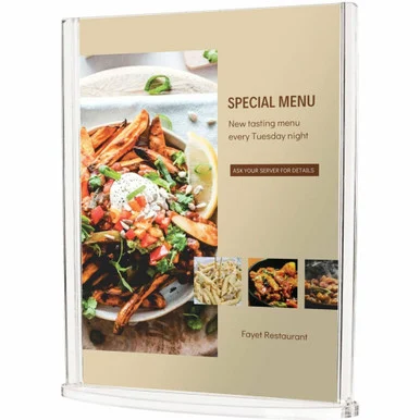 Deflecto Double-Sided Sign Holder w/Base (def-4432)