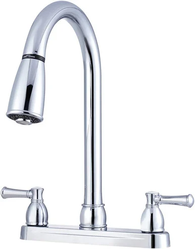 Dura Faucet DFPK350LCP Non-metallic Dual Lever