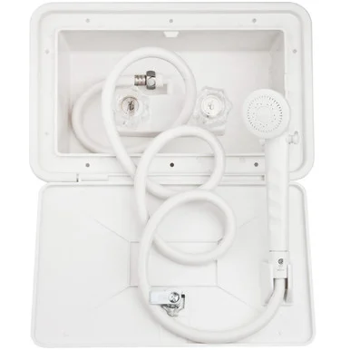 Dura Faucet DFSA170WT Exterior Shw Box Kitwhite