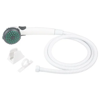 Dura Faucet DFSA400KWT Sngl Shwr Wnd&hose White