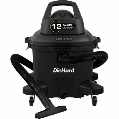 DieHard 12-Gallon 6 HP Pro Series Wet/Dry Vacuum (dh7000601)
