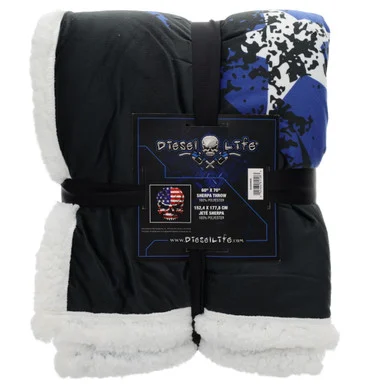 Diesel Life License DL02AMSK 60x70 Digital Printed Knit Blanket