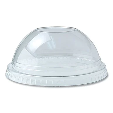 Fabrikal DLKC1220 Kal-clear/nexclear Drink Cup Lids, Dome Lid With 1" Hole, Fits 12 To 20 Oz Cold Cups, Clear, 1,000/carton