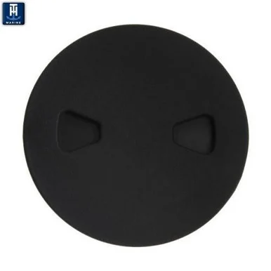 T-H Marine DPS41DP 4" Black Screw-Out Deck Plate