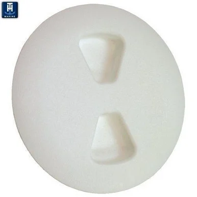 T-H Marine DPSLP42DP 4" Low Profile White Deck Plate With Gasket