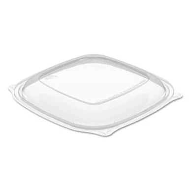 Dart DRCC2464BDL Presentabowls Pro Square Lids F/24-32oz Bowls, Clear, 8.5x8.5, 63/bag, 4 Bag/ct