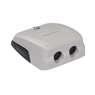 Scanstrut DS-HD10 Horizontal Double-entry Cable Seal - Grey - Multiple Cable Combinations