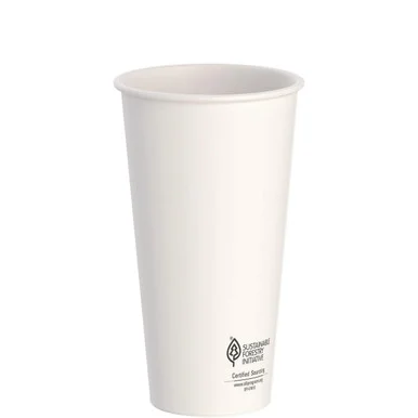 Dart DWTG20W Thermoguard Insulated Paper Hot Cups, 20 Oz, White Sustainable Forest Design, 600/carton