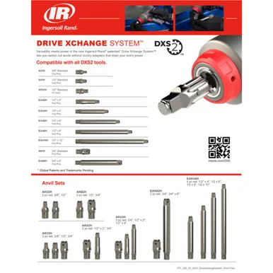Ingersoll Rand EA410H Dxs 1/2" Drive 10" Extended Anvil Attachment