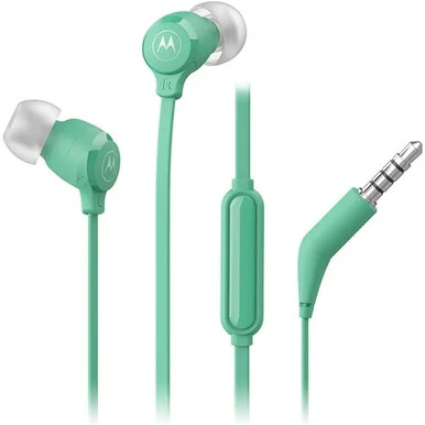 Motorola Earbud 3-S Wired Earbuds with Mic - Teal EARBUD3STEAL
