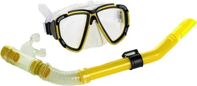 Endless EL-1015YELLOW Snorkel Mask with Dry Top - Yellow
