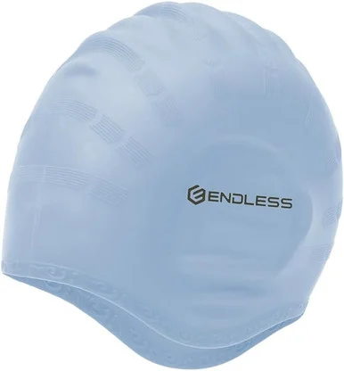 Endless EL-1023SILVER Waterproof Swim Cap - Silver